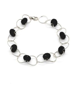 FAC BLACK ONYX ON LOOPS BRACELET