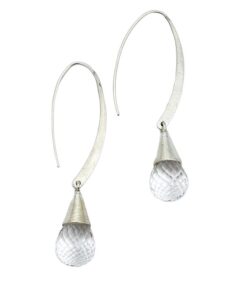 13MM EAR FAC DROP CRYSTAL