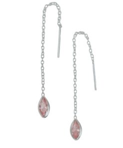 CZ CHAIN MARQUISE PINK