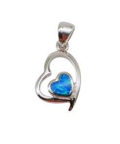 OPALINE BLUE HEART