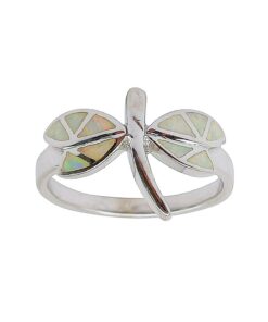 OPALINE DRAGONFLY WHITE