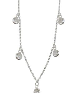 CZ 5 STONE NECKLACE