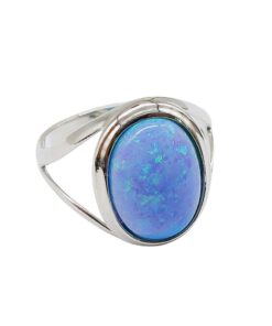 OPALINE BLUE 10X15MM